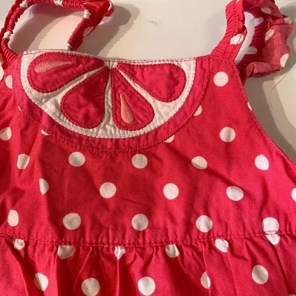 Gymboree Girls Citrus Cooler Pink Dress Sots Sz 2T